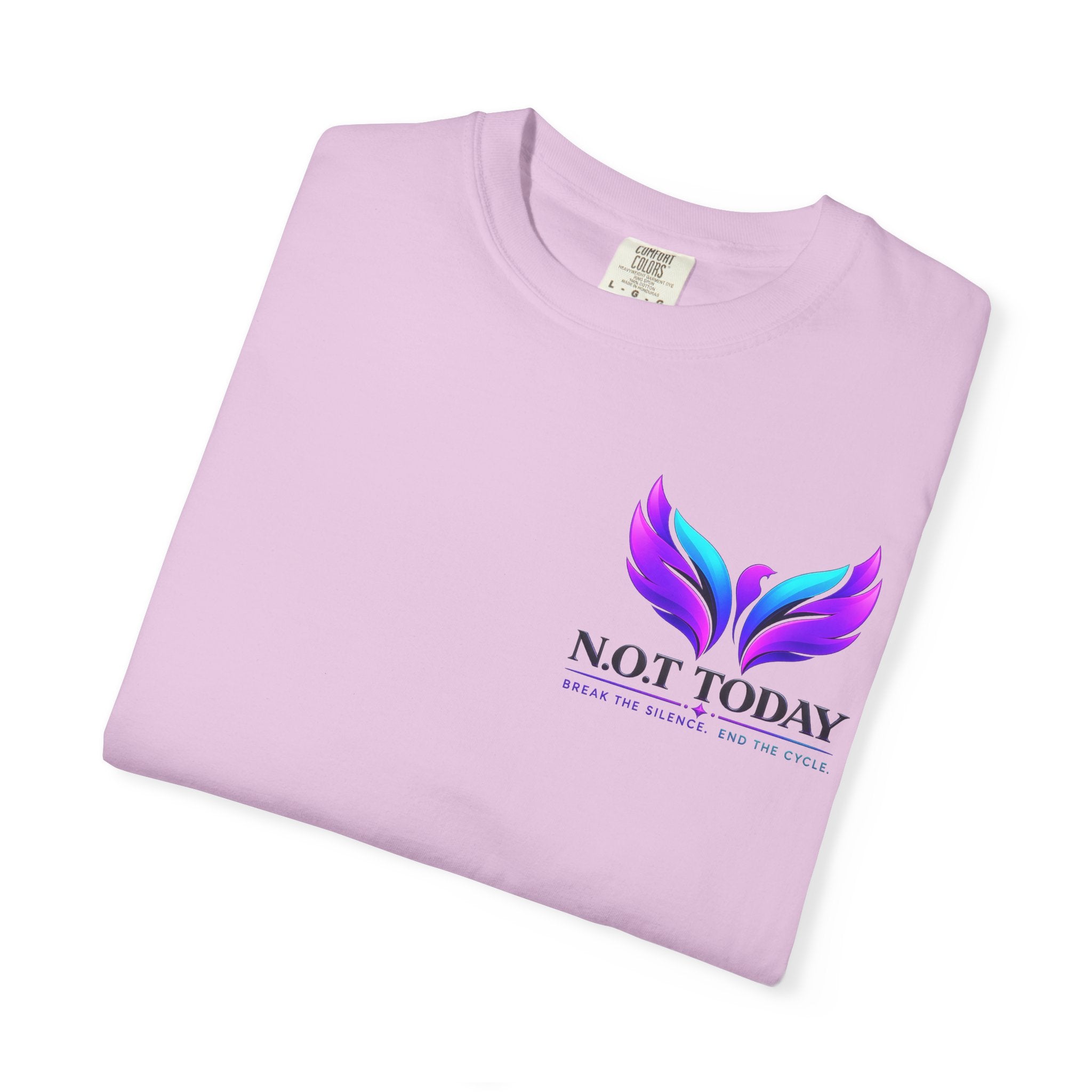 T-Shirt — "No More Ongoing Trauma" Purple Awareness Tee