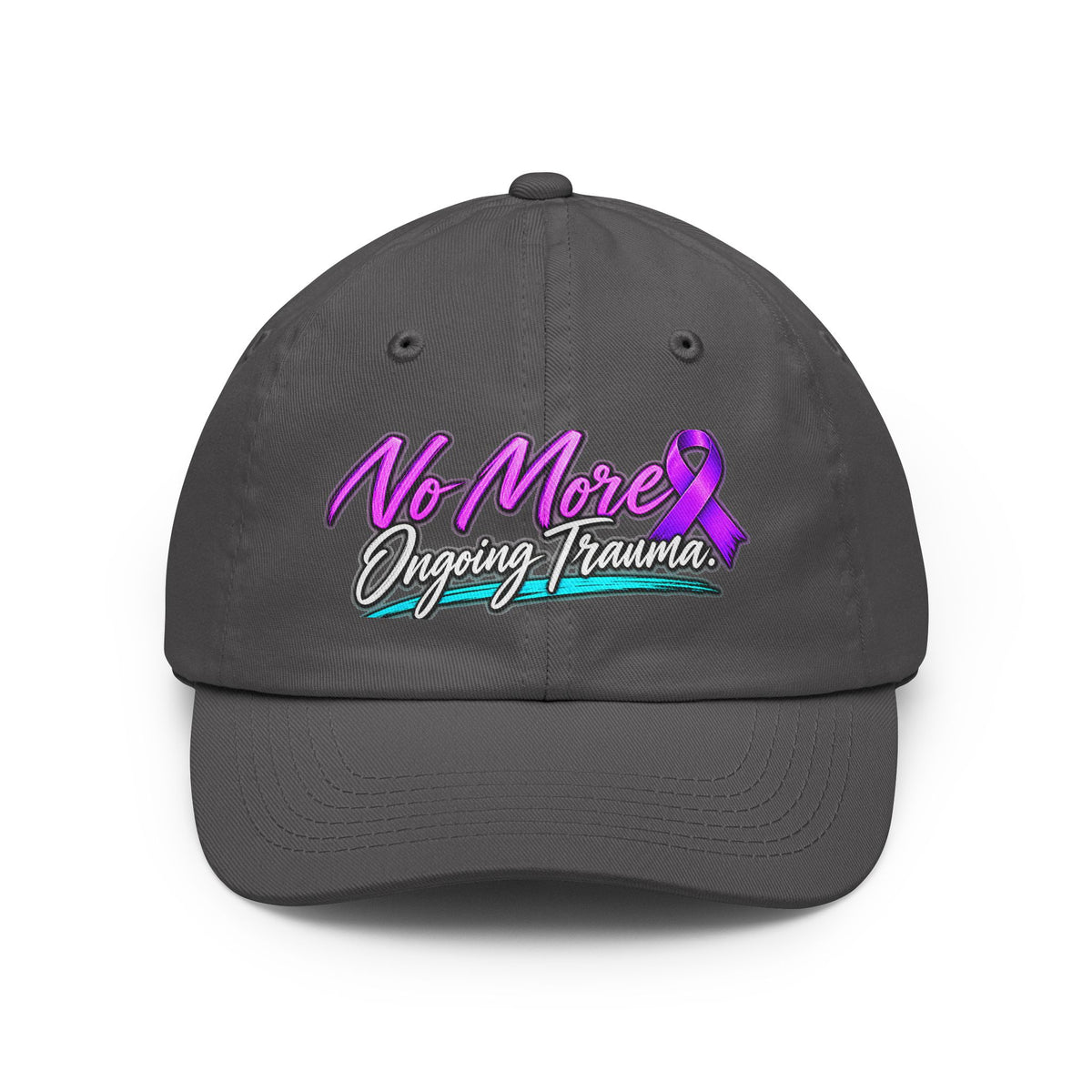 Dad Hat — "No More Ongoing Trauma" Awareness Ribbon Cap