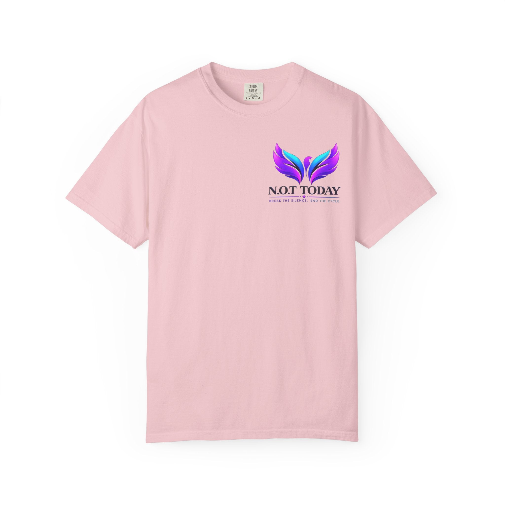 T-Shirt — "No More Ongoing Trauma" Purple Awareness Tee