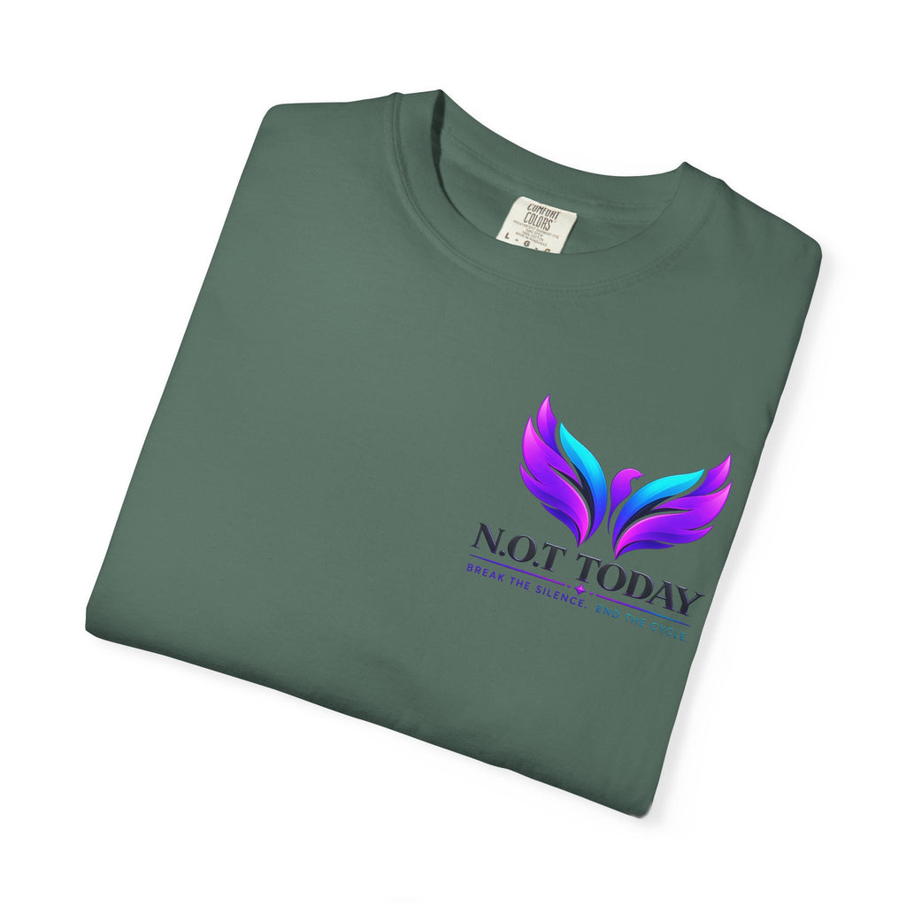 T-Shirt — "No More Ongoing Trauma" Purple Awareness Tee