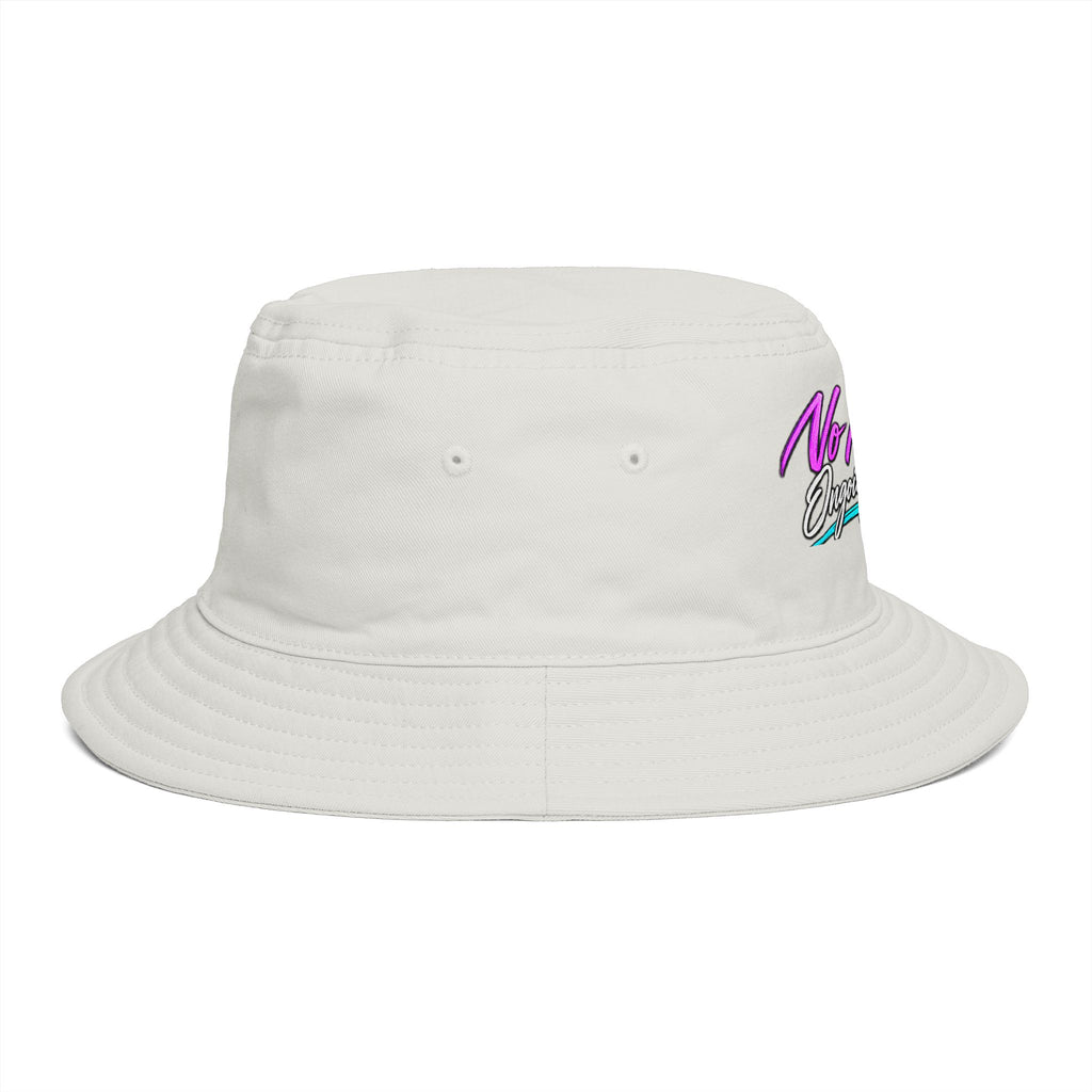 No More Ongoing Trauma Bucket Hat — Awareness Ribbon Mental Health Support