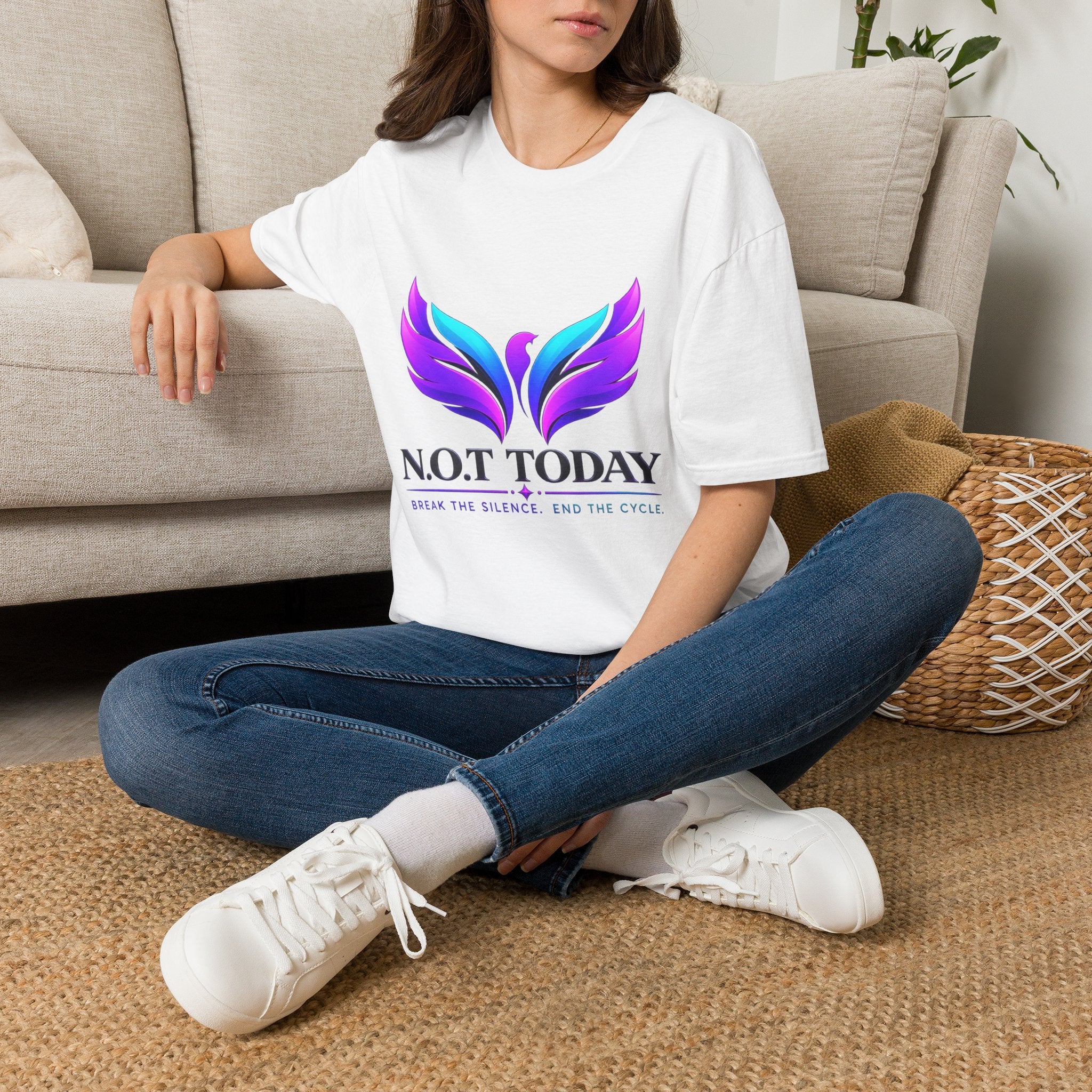 Phoenix Wings T-Shirt — "N.O.T Today" Inspirational Graphic Tee