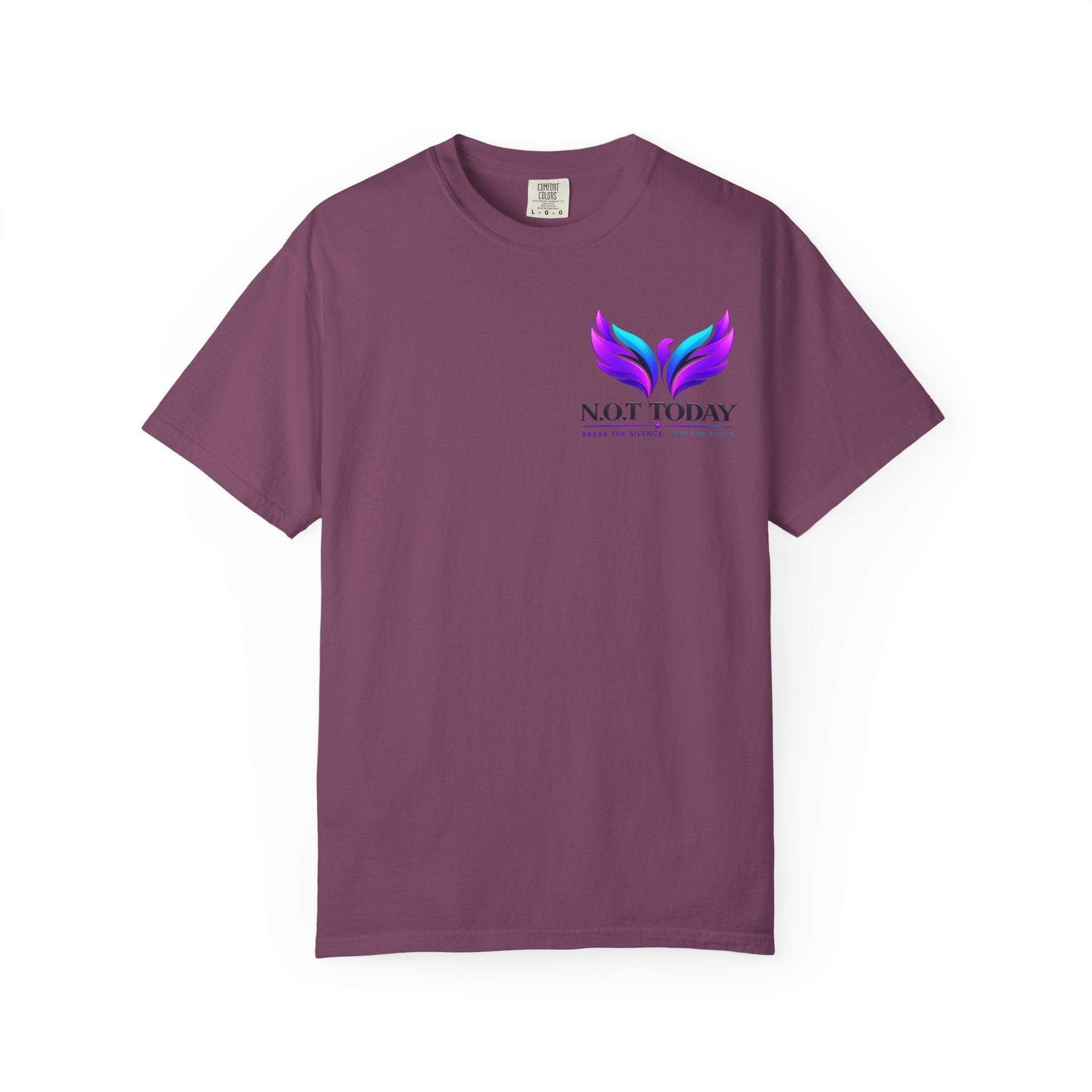 T-Shirt — "No More Ongoing Trauma" Purple Awareness Tee