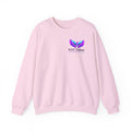 Trauma Awareness Crewneck Sweatshirt — “Not Today” Butterfly & “No More” Ribbon Design