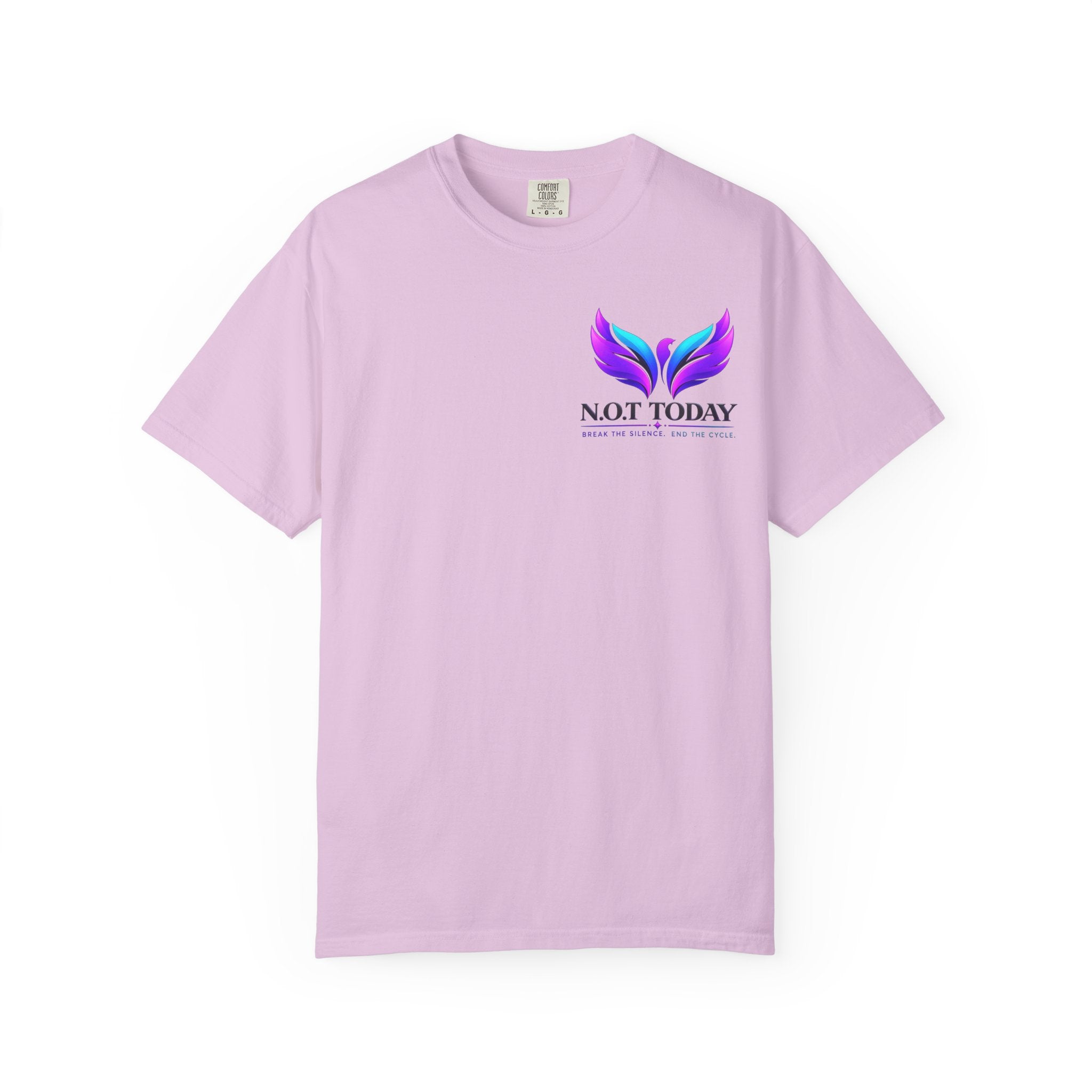 T-Shirt — "No More Ongoing Trauma" Purple Awareness Tee