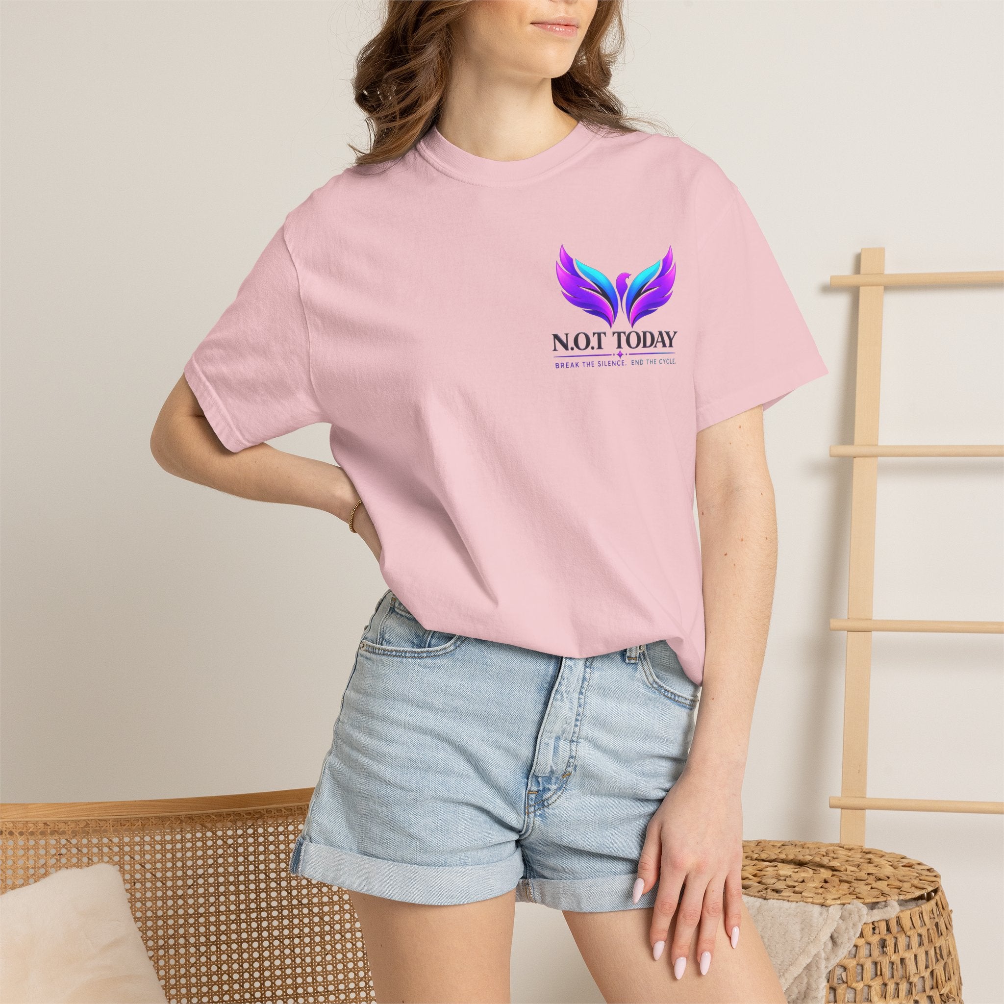 T-Shirt — "No More Ongoing Trauma" Purple Awareness Tee