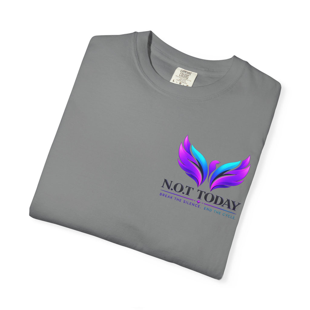T-Shirt — "No More Ongoing Trauma" Purple Awareness Tee