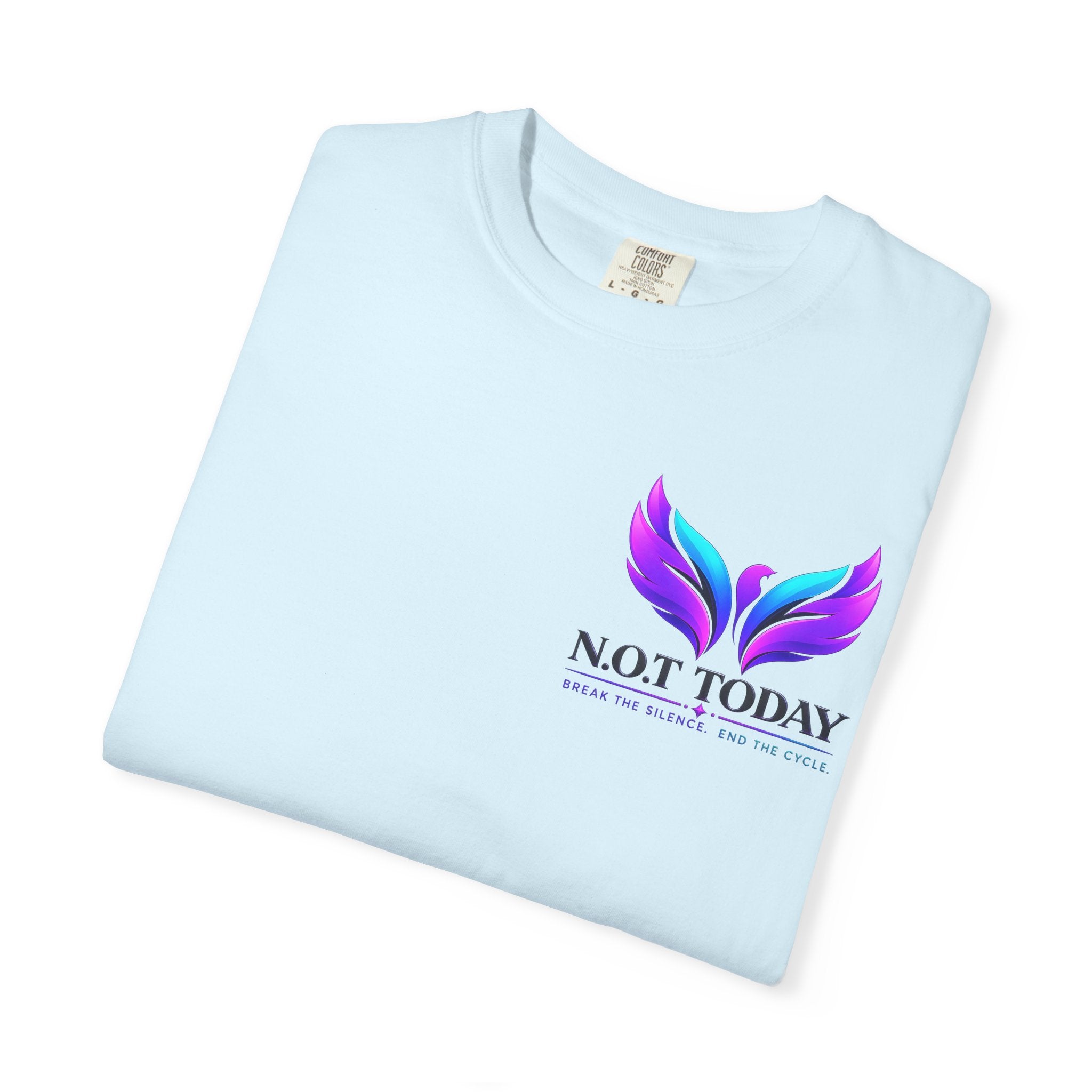 T-Shirt — "No More Ongoing Trauma" Purple Awareness Tee