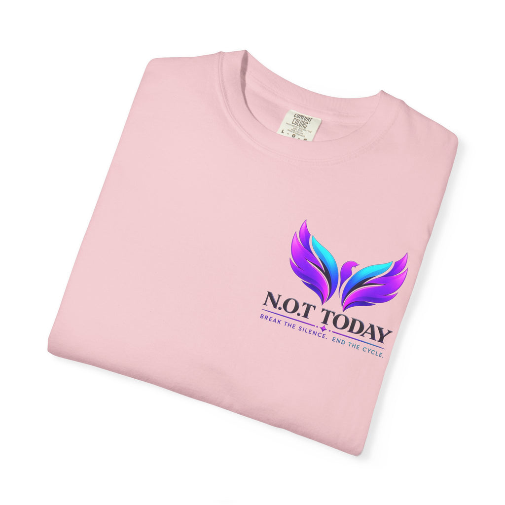 T-Shirt — "No More Ongoing Trauma" Purple Awareness Tee