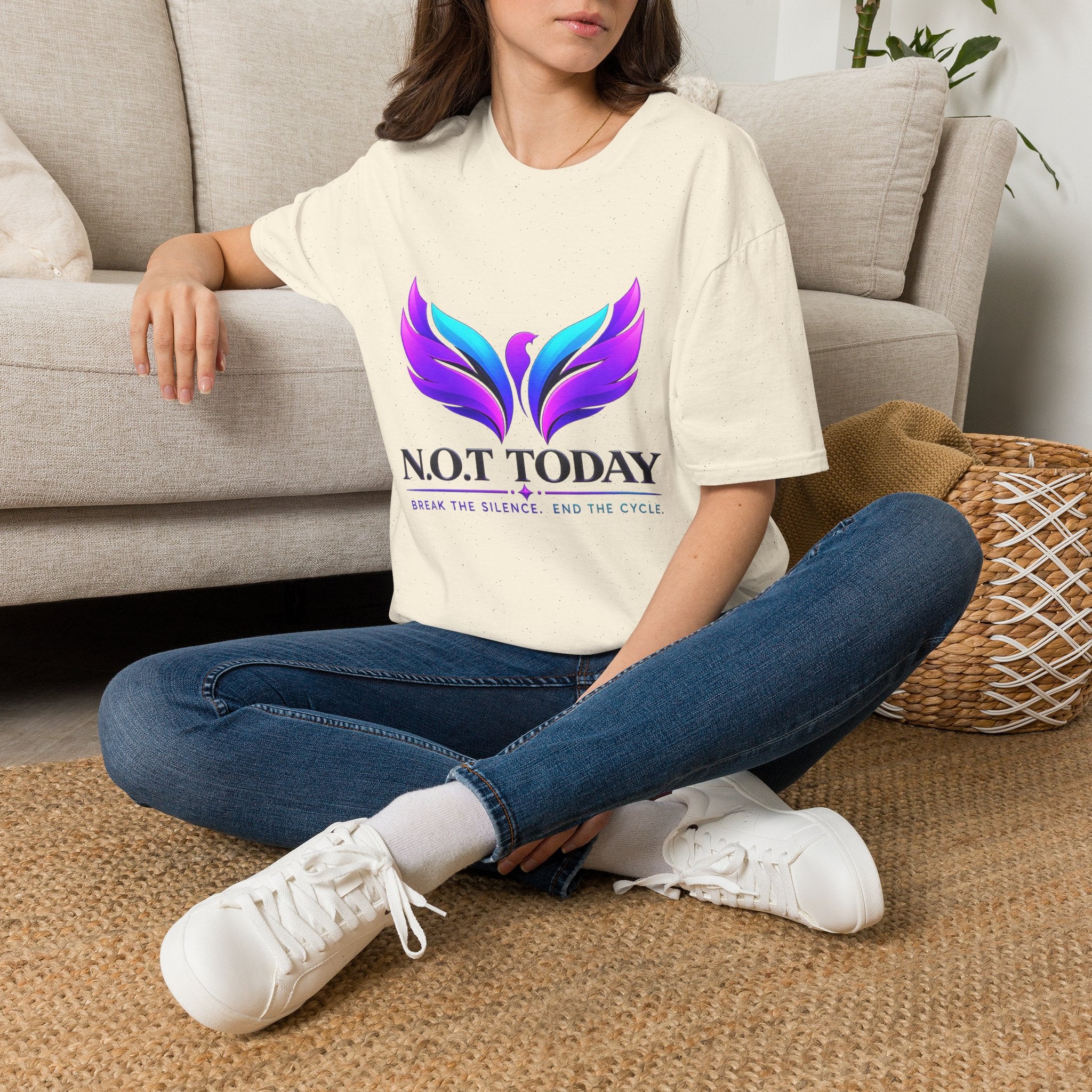 Phoenix Wings T-Shirt — "N.O.T Today" Inspirational Graphic Tee