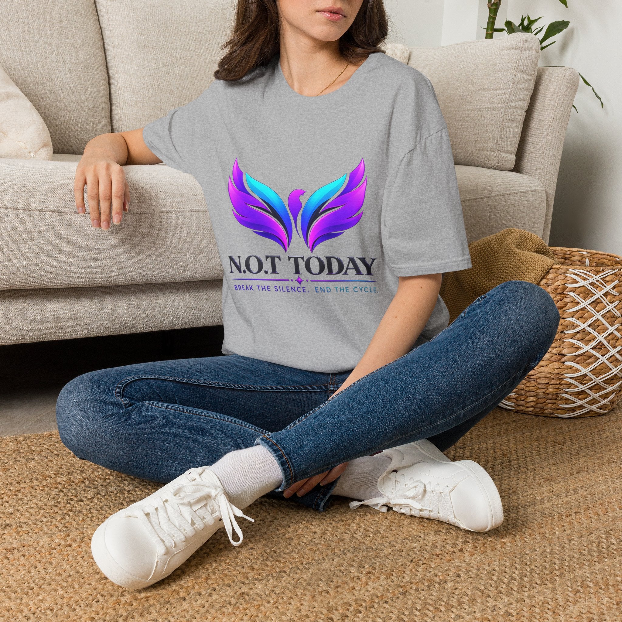Phoenix Wings T-Shirt — "N.O.T Today" Inspirational Graphic Tee