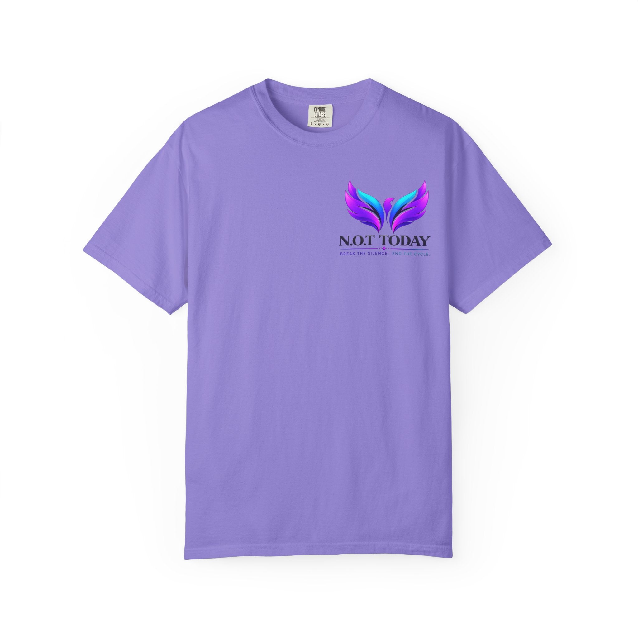 T-Shirt — "No More Ongoing Trauma" Purple Awareness Tee