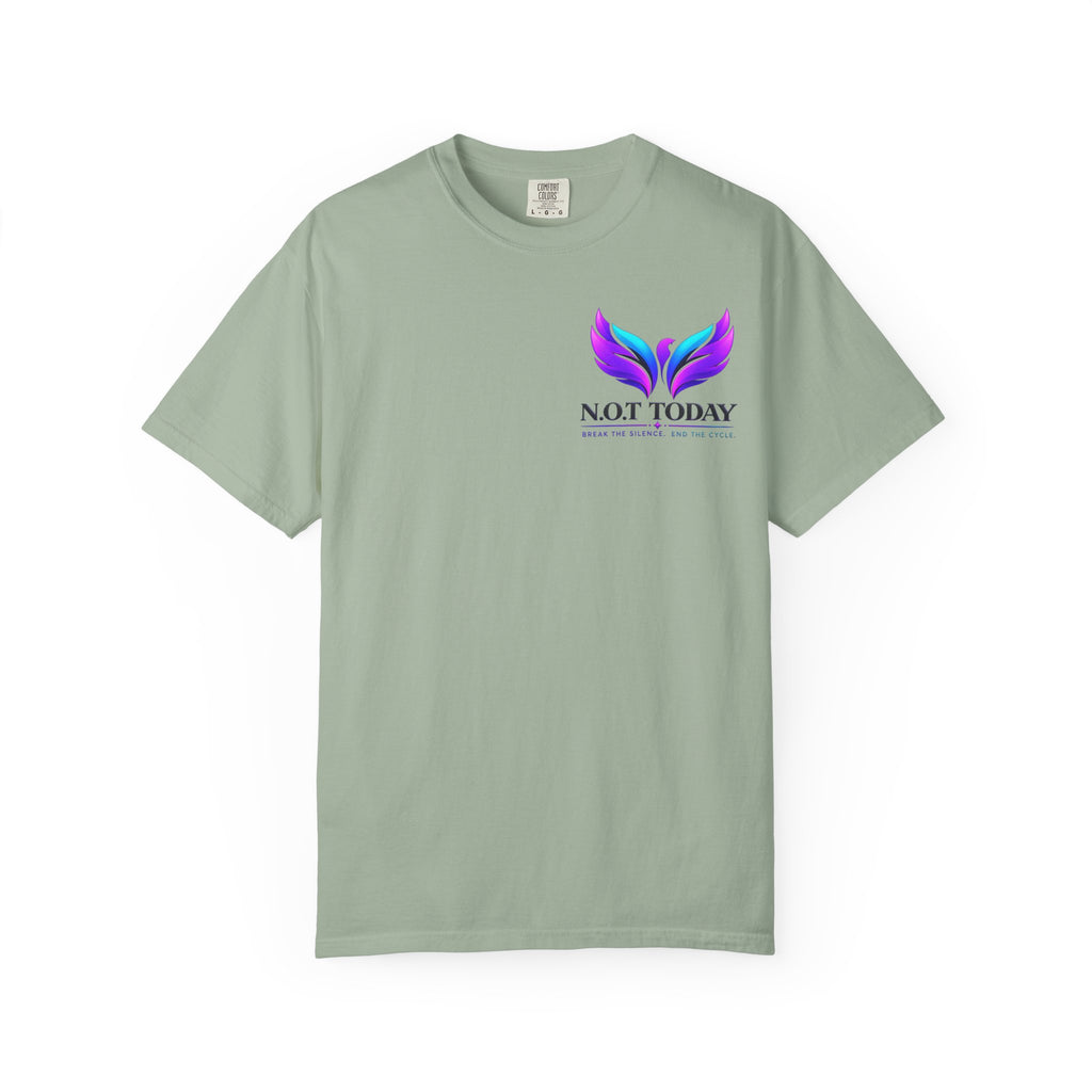 T-Shirt — "No More Ongoing Trauma" Purple Awareness Tee