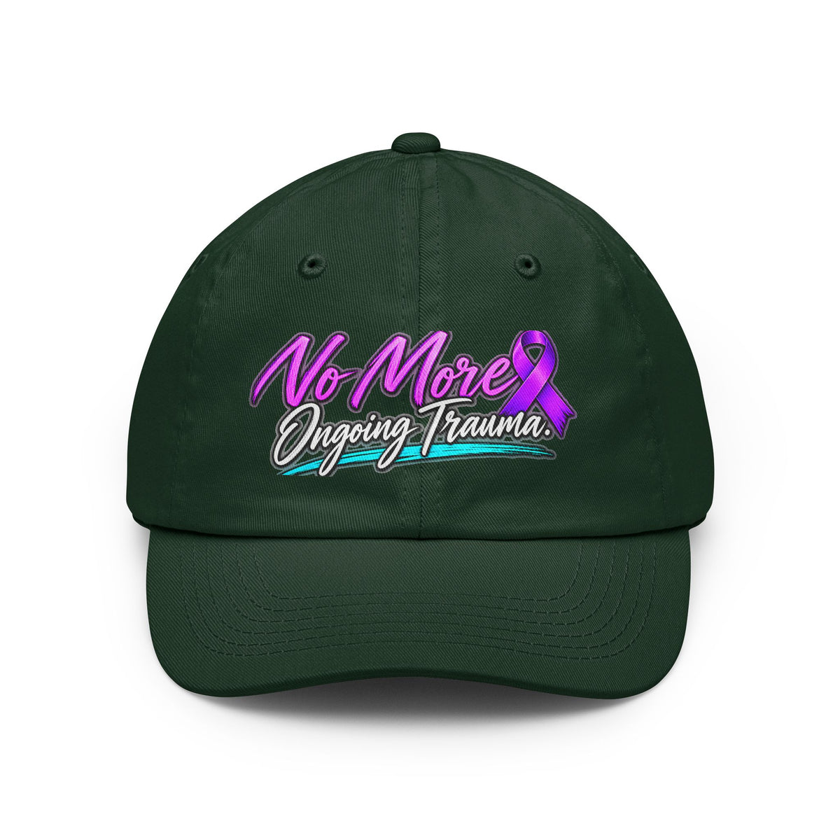 Dad Hat — "No More Ongoing Trauma" Awareness Ribbon Cap