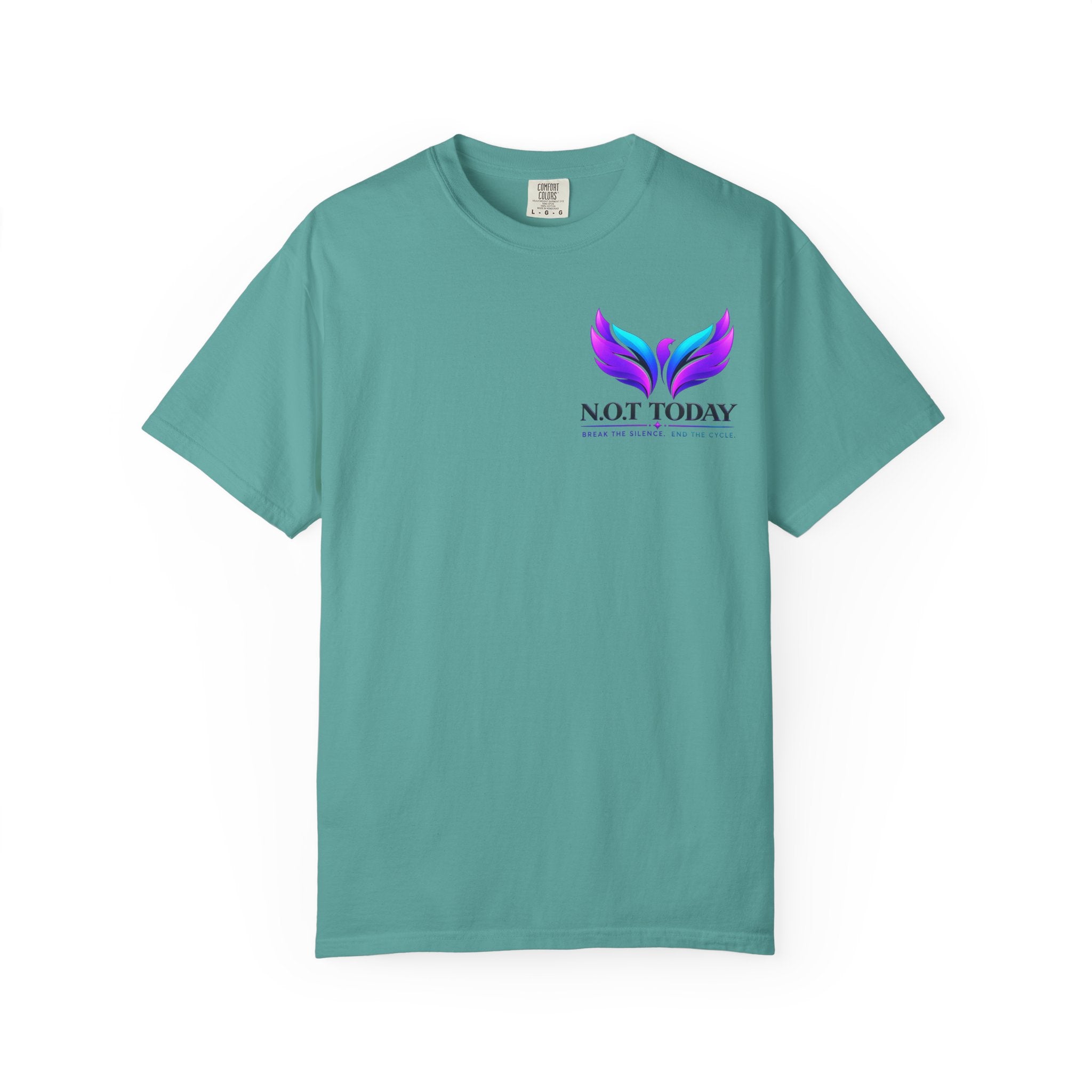 T-Shirt — "No More Ongoing Trauma" Purple Awareness Tee