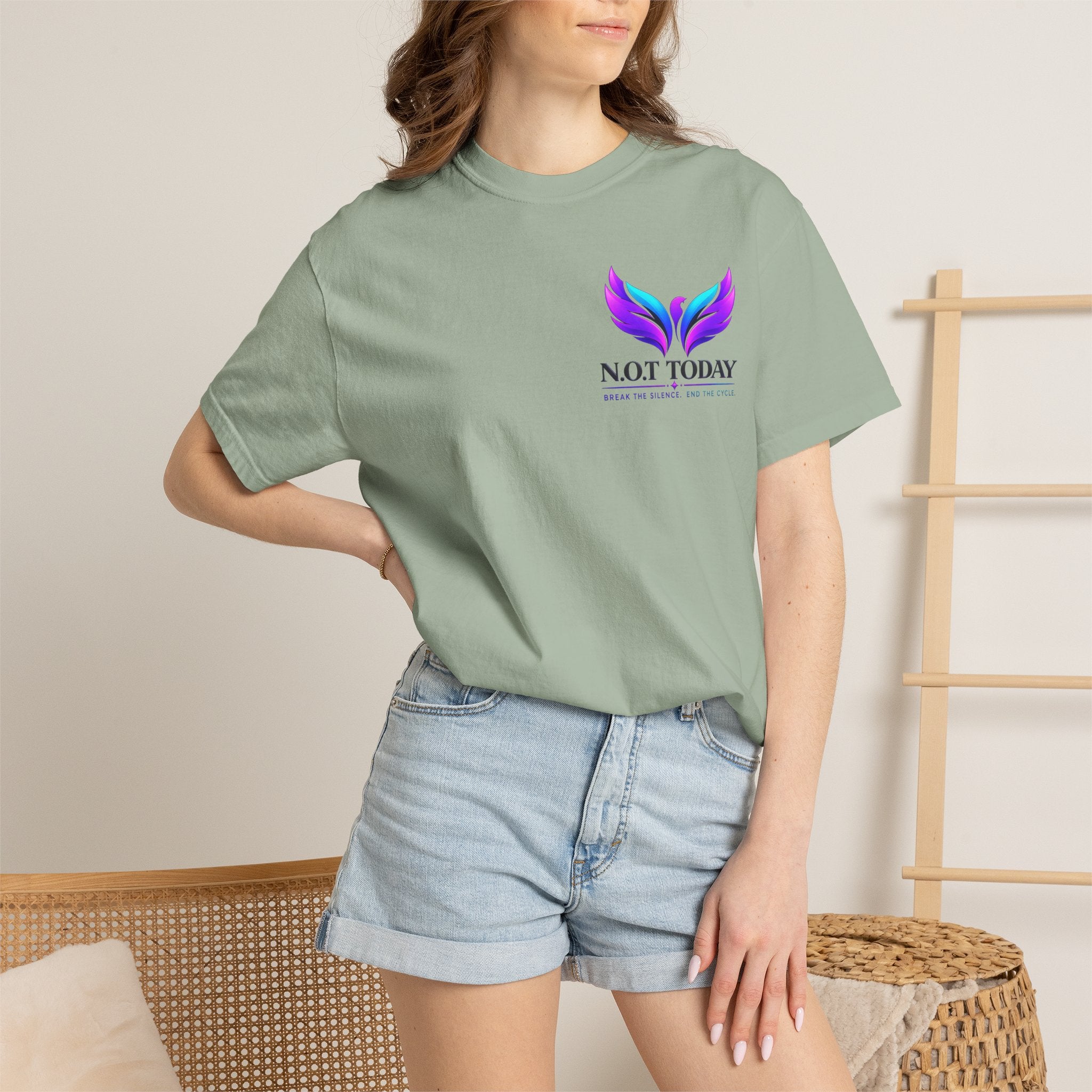 T-Shirt — "No More Ongoing Trauma" Purple Awareness Tee