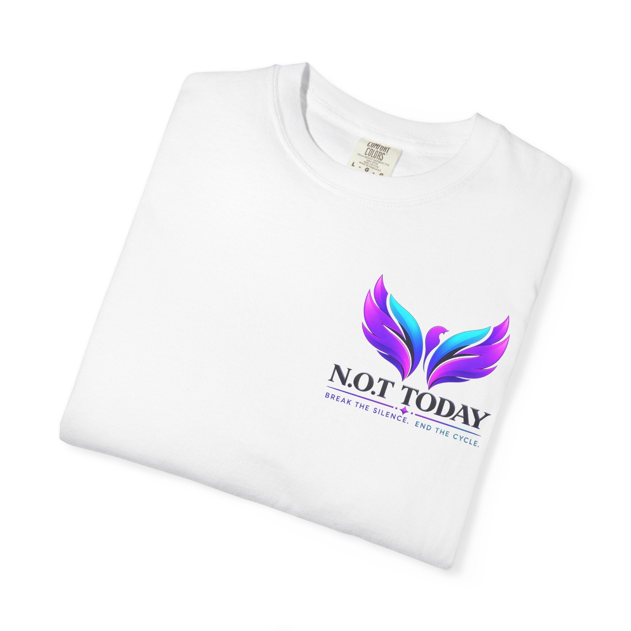 T-Shirt — "No More Ongoing Trauma" Purple Awareness Tee