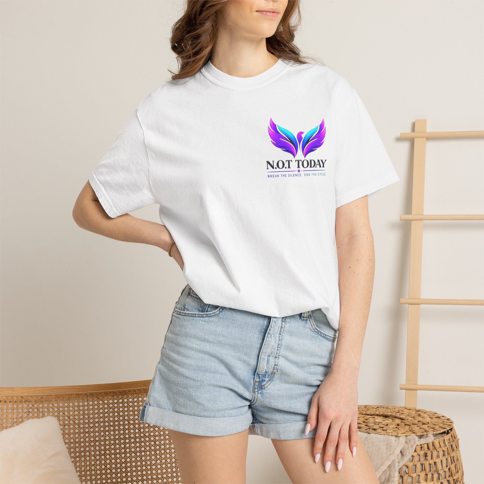 T-Shirt — "No More Ongoing Trauma" Purple Awareness Tee
