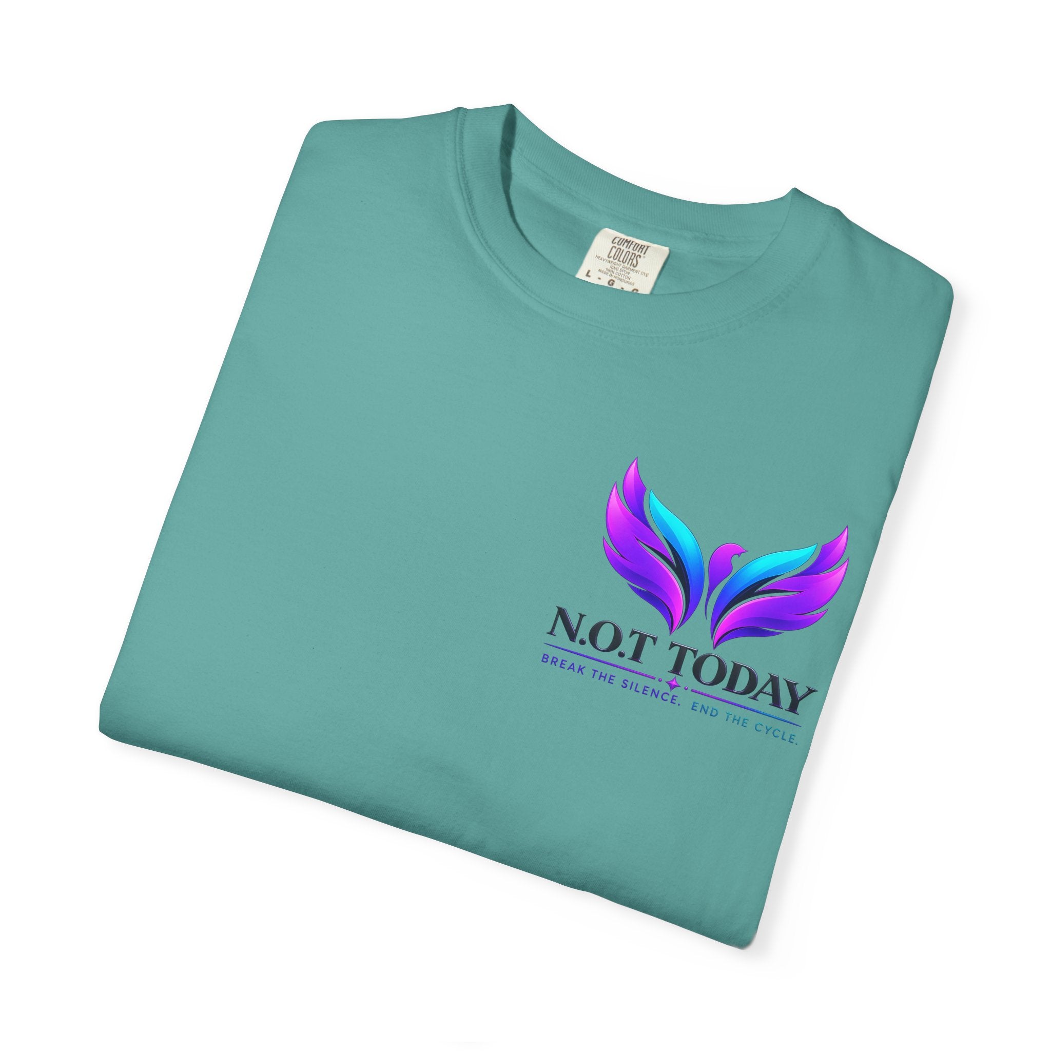 T-Shirt — "No More Ongoing Trauma" Purple Awareness Tee