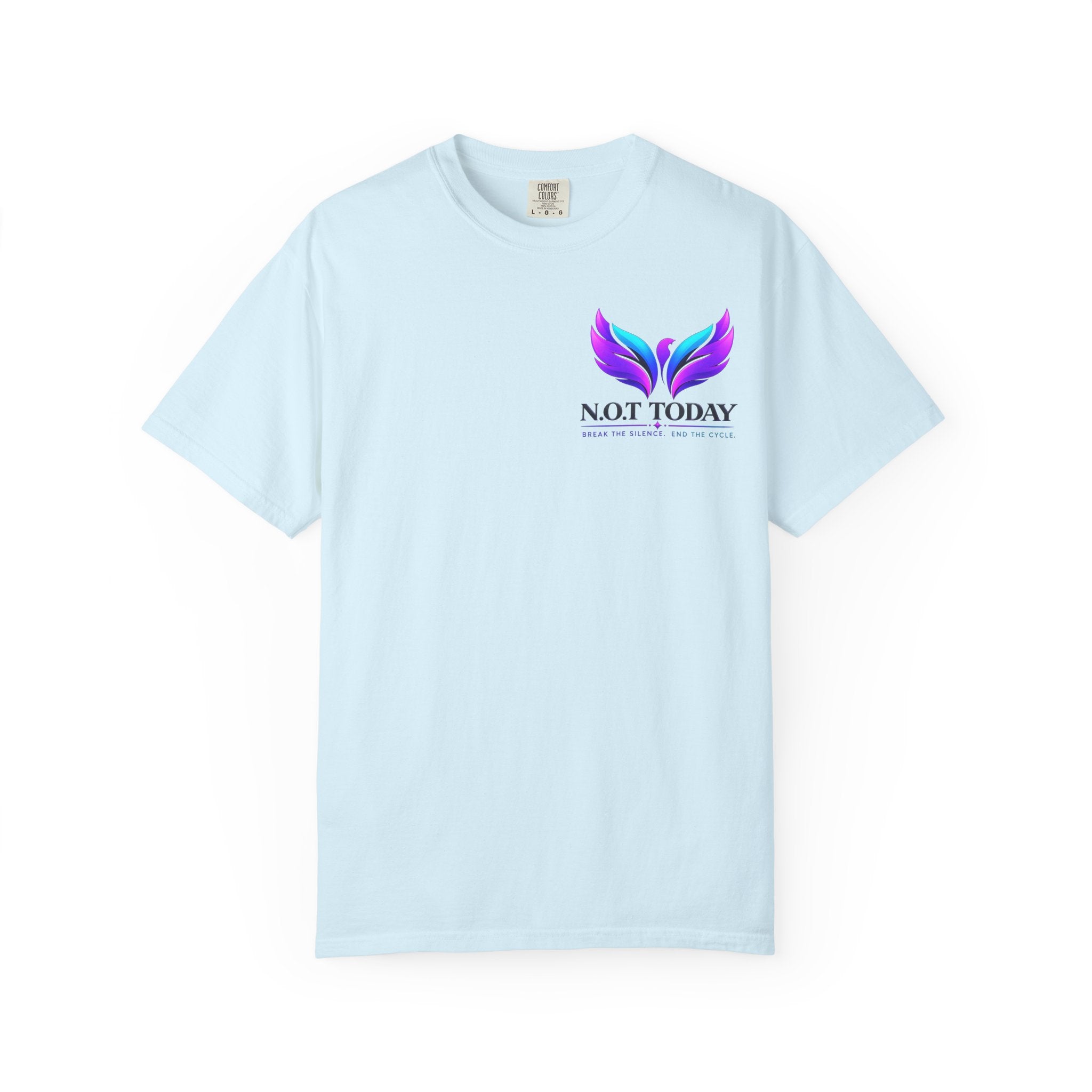 T-Shirt — "No More Ongoing Trauma" Purple Awareness Tee