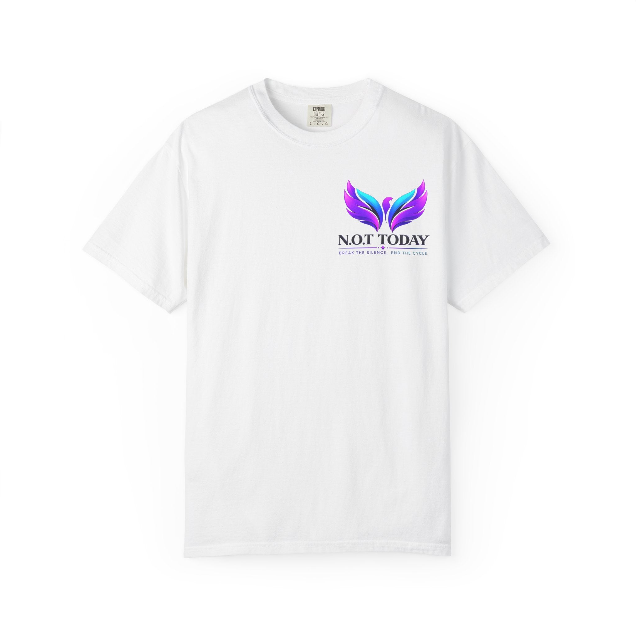 T-Shirt — "No More Ongoing Trauma" Purple Awareness Tee