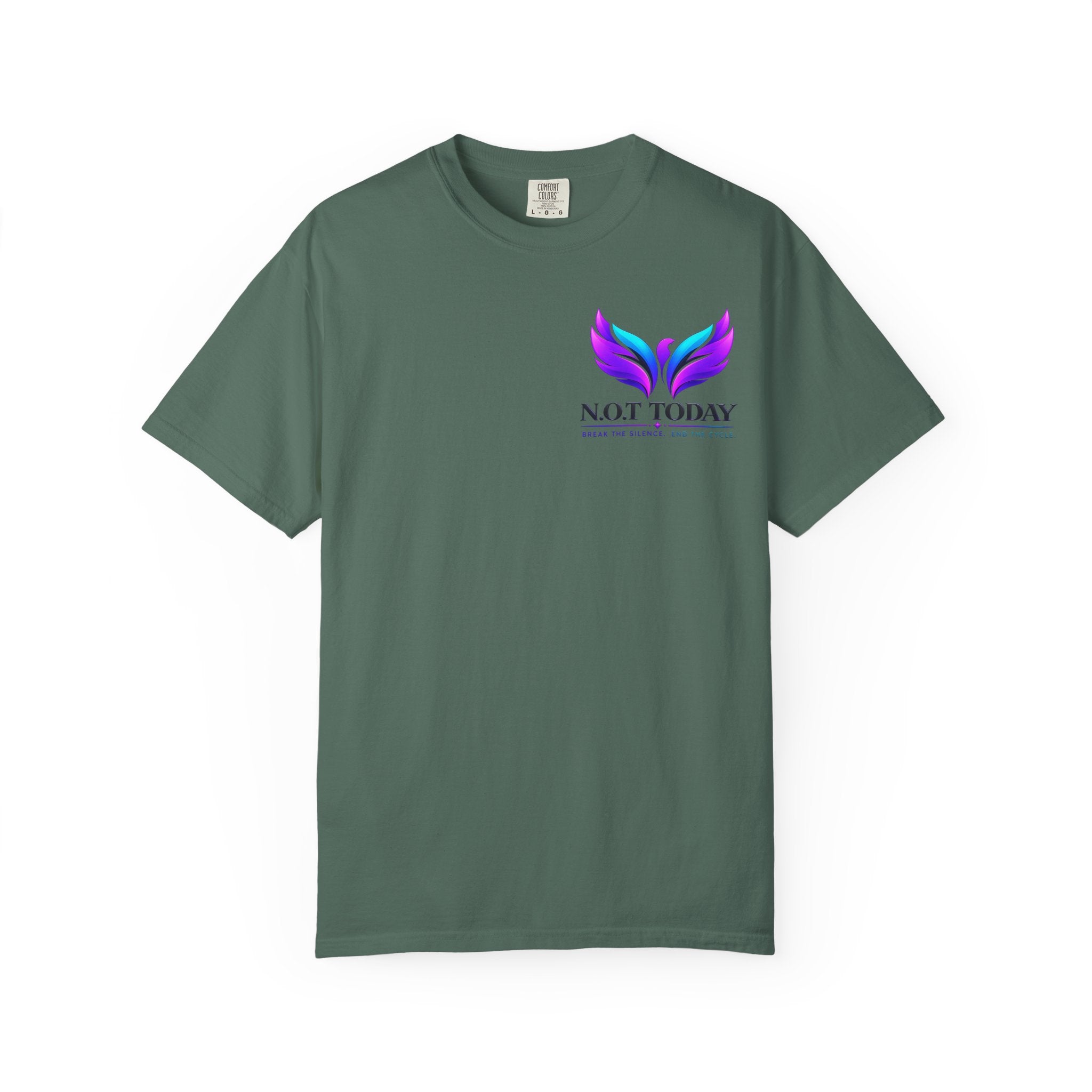 T-Shirt — "No More Ongoing Trauma" Purple Awareness Tee
