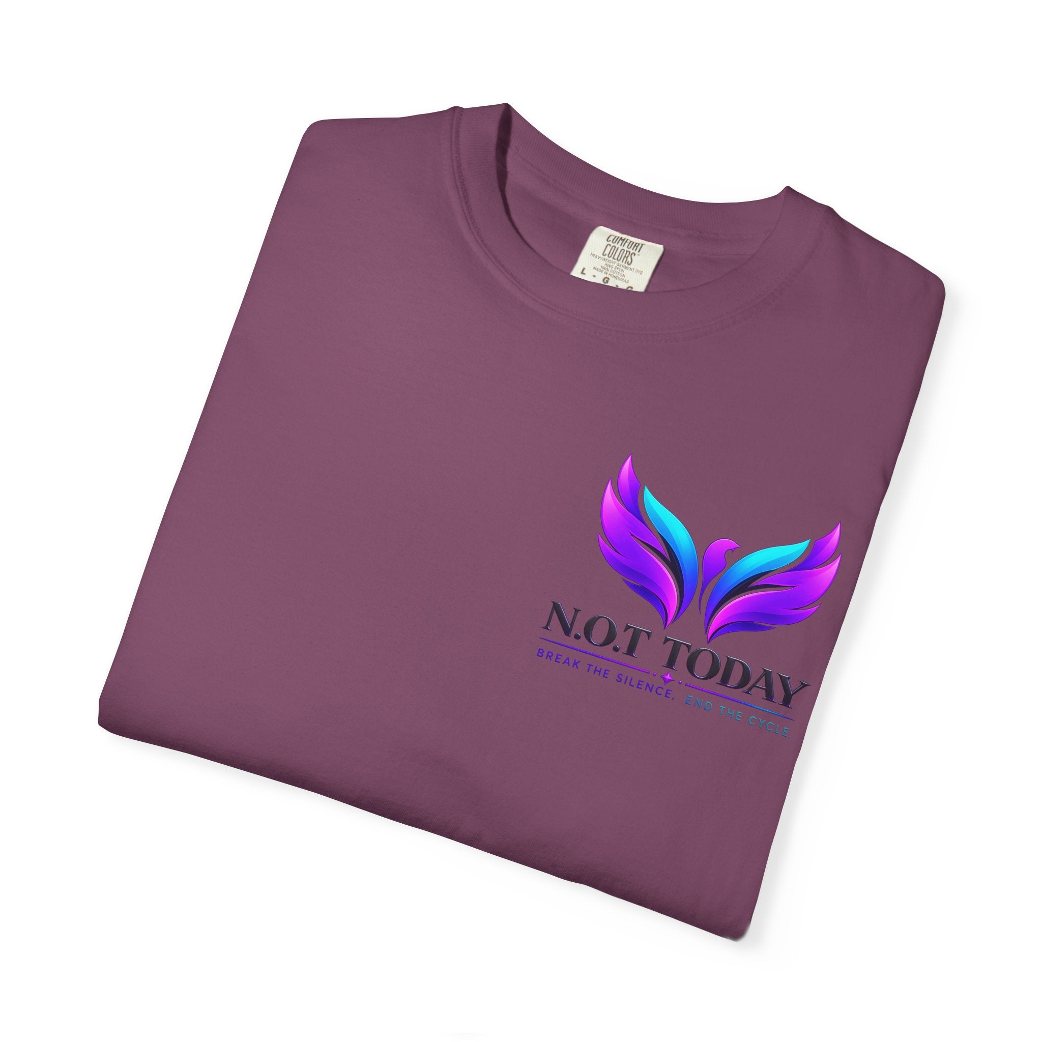 T-Shirt — "No More Ongoing Trauma" Purple Awareness Tee