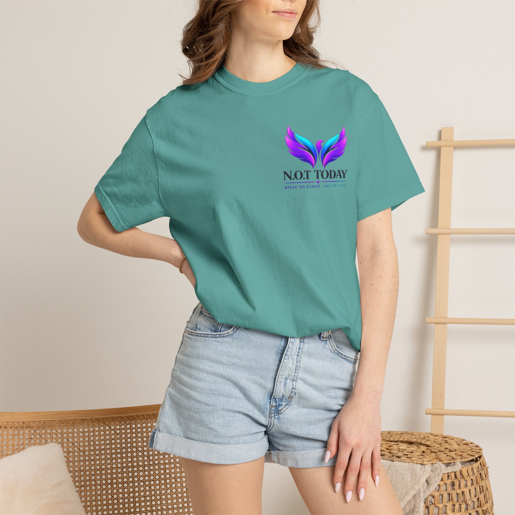 T-Shirt — "No More Ongoing Trauma" Purple Awareness Tee